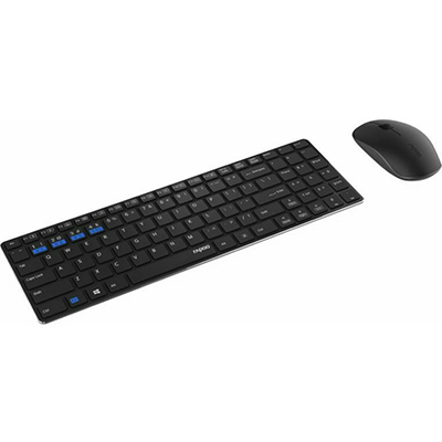 Rapoo 9300M Wireless Desktop Combo Set Multi-mode Ultra-slim GR (Black)