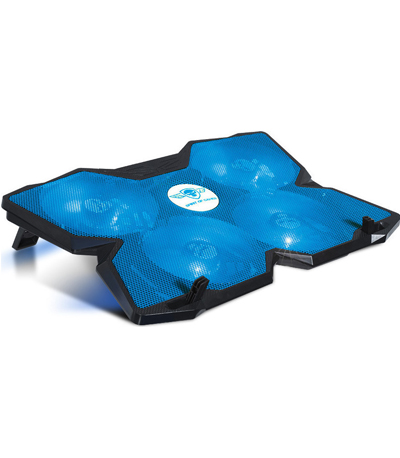 Spirit of Gamer Air Blade 500 Cooling Pad έως 17.3"-4 Ανεμιστήρες και Φωτισμό Μπλε (SOG-V500BL)