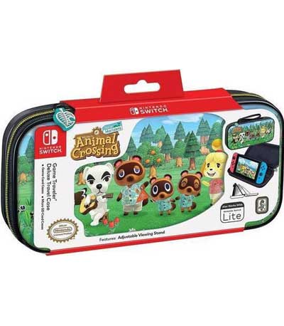 BigBen Nintendo Switch Official Travel Case Animal Crossing Grey