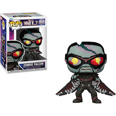 Funko POP! Marvel: What If...? - Zombie Falcon #942 Bobble-Head Vinyl Figure