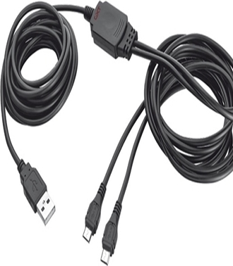 Trust Gxt 222 Duo Charge & Play Cable for PS4 (20165)