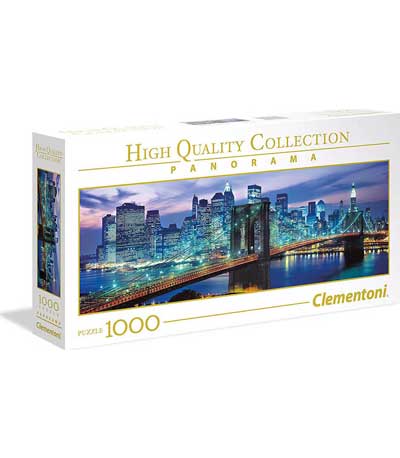 AS Clementoni Puzzle - High Quality Collection Panorama - Brooklyn Bridge (1000pcs) (1220-39434)