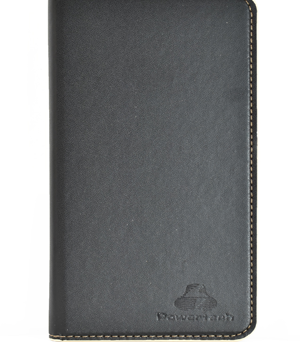 POWERTECH Θήκη Magnet Leather Slide Wide για Smartphone 5.2-5.5", μαύρη