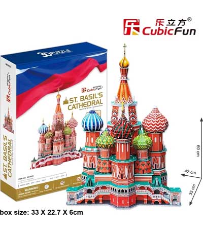Cubic Fun 3D Πάζλ 184τεμ. St. Basil's Cathedral MC093h