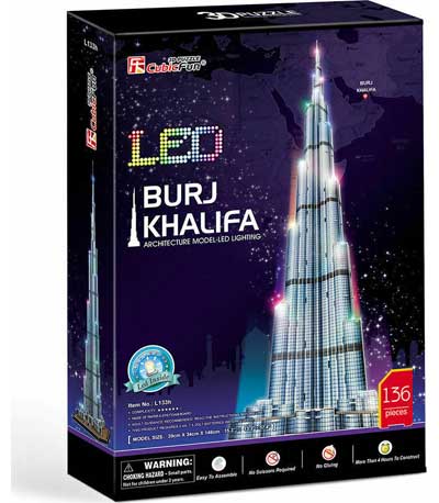 Cubic Fun 3D Παζλ 136 τεμ. Led Edtion Burj Khalifa L133h