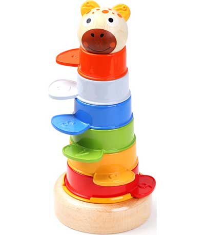 TopBright Ξύλινο/Πλαστικό Animal Stacking 120322