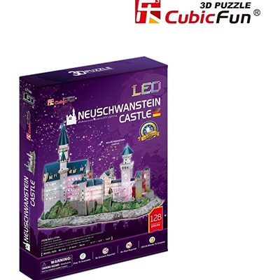 Cubic Fun - 3D Led Puzzle NeuschWainstein Castle 128 Pcs L174h