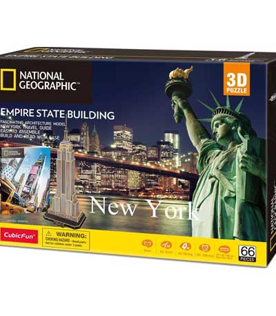 Cubic Fun DS0977h National Geographic Empire State Building 66 τεμ
