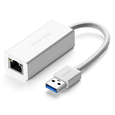 UGREEN CR111 USB 3.0 to RJ45 network adapter (white) 20255