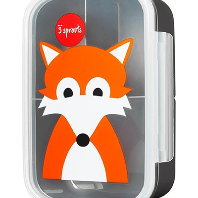 3 Sprouts Bento Box Πλαστικό Παιδικό Δοχείο Φαγητού Fox Μ21.6 x Π14 x Υ6.4cm