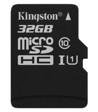 Κάρτα Μνήμης Kingston MicroSDHC 32GB Class 10
