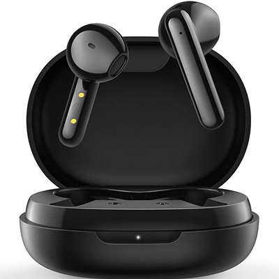 BlitzWolf Earbud Bluetooth Handsfree Ακουστικά με Θήκη Φόρτισης BW-FYE12 Μαύρα