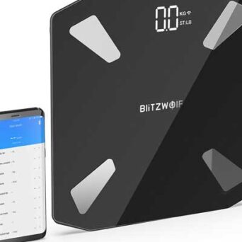 BlitzWolf BW-SC3 Έξυπνη Ζυγαριά Σώματος WiFi με 13 Μετρήσεις Σωματικής Σύστασης, Επαναφορτιζόμενη & Εφαρμογή για iOS/Android