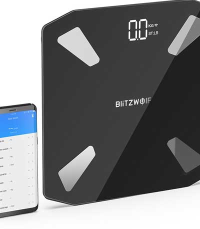 BlitzWolf BW-SC3 Έξυπνη Ζυγαριά Σώματος WiFi με 13 Μετρήσεις Σωματικής Σύστασης, Επαναφορτιζόμενη & Εφαρμογή για iOS/Android