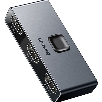Baseus Matrix Two-way divider / splitter HDM, 2x1 / 1x2, 4K (CAHUB-BC0G)
