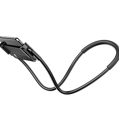 Baseus Neck-Mounted Lazy Bracket holder for phones and tablets 4-10" (black)