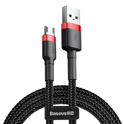 Baseus Cafule Micro USB Cable 2A 3m (Black+Red) CAMKLF-H91