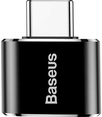 Baseus USB to USB Type-C Adapter 2.4A (Black) CATOTG-01