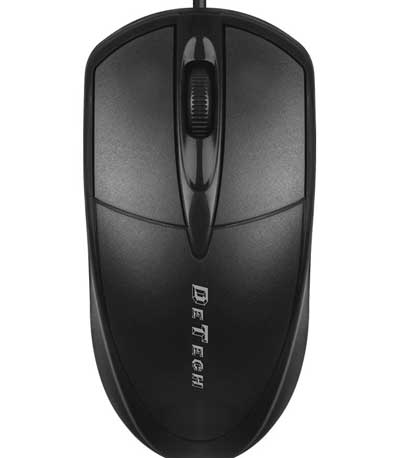 Ποντίκι DeTech D2, Optical, Μαύρο - 733