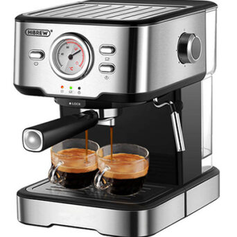 HiBREW H5 coffee cob machine Espresso, latte or cappuccino,με Θερμομετρο,1050W 1.5l