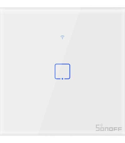 Sonoff Έξυπνος Μονός Διακόπτης T0 TX 1-Gang WiFi Wall Touch Switch EU - Άσπρο (IM190314009)