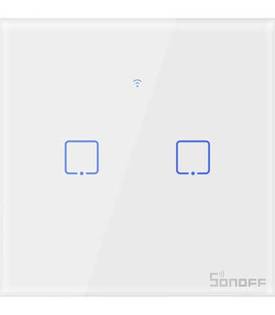 Sonoff Smart Switch WiFi + RF 433 T1 EU TX (2-channel) IM190314013