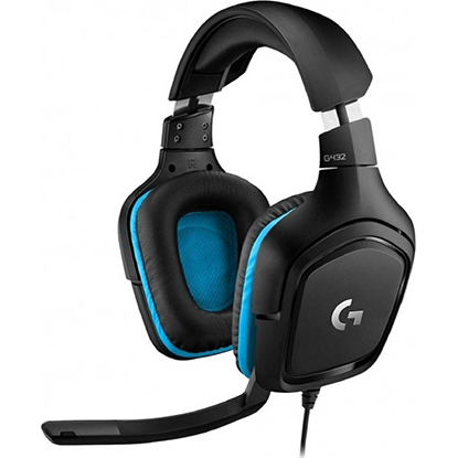 Logitech G432 7.1 Surround Wired Gaming Headset /Audio and HiFi Black PC/PS4/PS5 3.50mm/USB