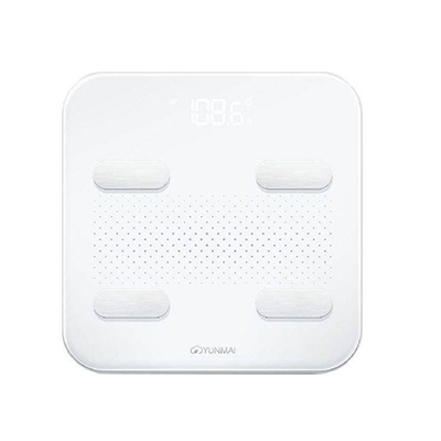 Yunmai Smart S M1805 Ζυγαριά με Λιπομετρητή & Bluetooth σε Λευκό χρώμα