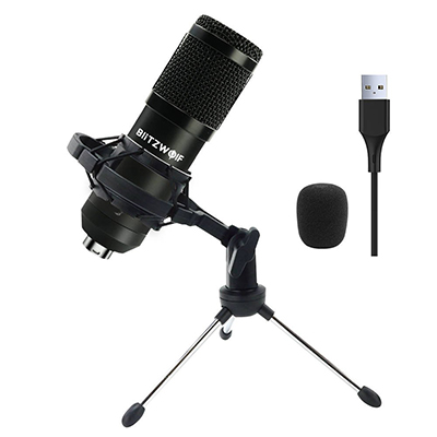 BlitzWolf Πυκνωτικό Μικρόφωνο USB BW-CM Επιτραπέζιο Φωνής Condenser Microphone (BW-CM)