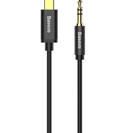 Baseus Yiven Audio cable USB-C to mini jack 3,5mm, 1.2m (Black)