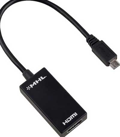 Μετατροπέας MHL (micro USB) σε HDMI 15cm, No brand, Μαύρο - 18223