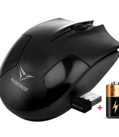 ALCATROZ WIRELESS AIRMOUSE INCL. AA BATTERY BLACK