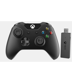 Xbox One Controller Wireless + Wireless Adapter for Windows 10 (Black)