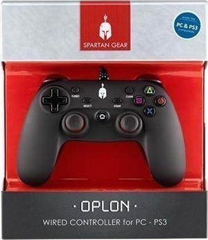 PC PS3 Spartan Gear Oplon Wired Controller Μαύρο