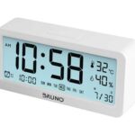 BRUNO ξυπνητήρι BRN-0062 με μέτρηση θερμοκρασίας και υγρασίας, λευκό