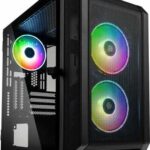 Kolink Citadel Mesh ARGB Micro-ATX Tower Tempered Glass PC Case (3 PWM fans)