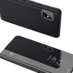 POWERTECH θήκη Clear view MOB-1534 για Samsung A51 5G, μαύρη