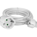 POWERTECH μπαλαντέζα ρεύματος PT-889, 1x schuko, 16A, 5m, λευκή