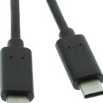 POWERTECH Καλώδιο USB 2.0 Type-C σε Type C, 1m, Black CAB-UC009