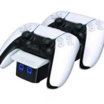 Venom Twin Dock Charging Station for PS5 - White