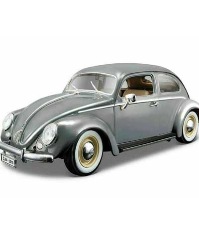 Bburago 1/18 Volkswagen Kafer-Beetle (1955) Grey (18/12029)