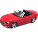 Bburago Plus 1/24 FIAT 124 Spider (18/21083) Red