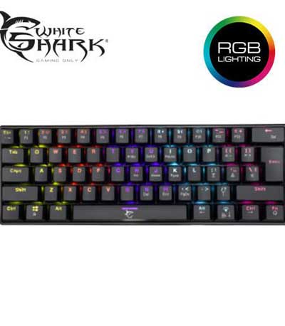 White Shark Μηχανικο Πληκτρολογιο Shinobi Black (Outemu Blue)