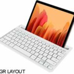 Lamtech LAM022117 Ασύρματο Bluetooth Πληκτρολόγιο για Tablet Ελληνικό Λευκό