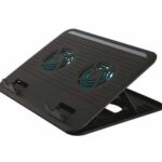 TRUST Cyclone Notebook Cooling Stand - Βάση Laptop - Μαύρο - 2 Ανεμιστήρες up to 16" 17866