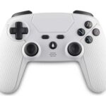 Spartan Gear - Aspis 3 Wired & Wireless Controller (Compatible with PC [wired] and Playstation 4 [wireless]) (colour: White)