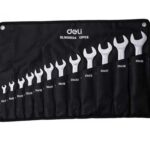 Double Open End Wrench Sets 12 pcs Deli Tools EDL160012A