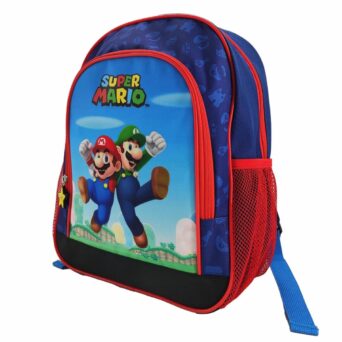 LaPlumeDoree MARIO Τσάντα Δημοτικού - Mario and Luigi 2 Θήκες BackPack '37x21x18cm' (23BSMA204PET)