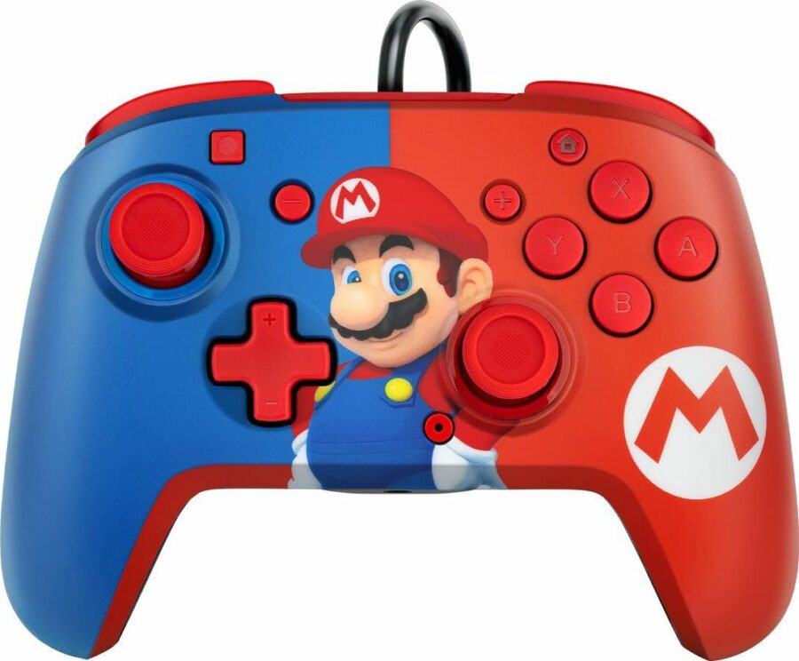 PDP - Wired Controller for Nintendo Switch and Pc MarioRed/Blue Faceoff (500-134-EU-C1MR-1)