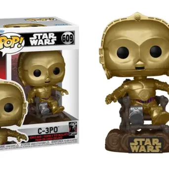 Funko Pop! STAR WARS 6 "40TH ANNIVERSARY" - C3PO on Chair #609 Figure